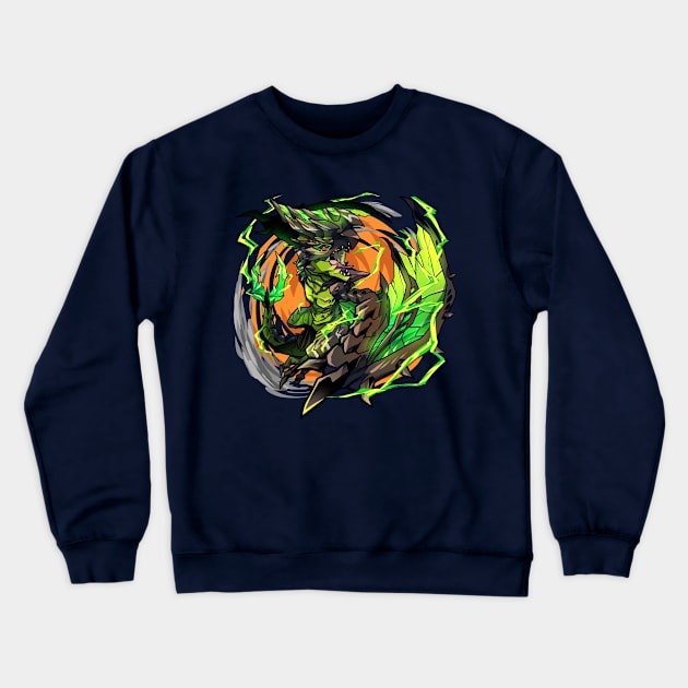 Electric Bird King Crewneck Sweatshirt by Ashmish